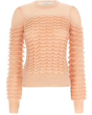 Zimmermann 'hypnotic Scallop' Sweater - White