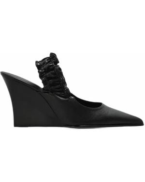 IRO Fauve Smock Slingback Court Shoes - Black