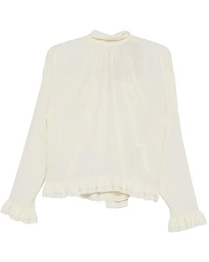 N°21 Blouse With Bow - White