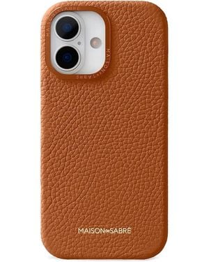 Maison De Sabre Leather Iphone 17 Case - Brown