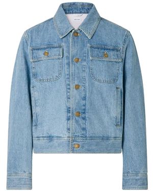 Thom Browne Selvedge Denim Backstrap Utility Jacket - Blue