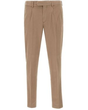 Devore Pantalon Chino À Plis - Neutre
