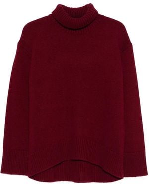 Plan C Maglione A Collo Alto - Rosso