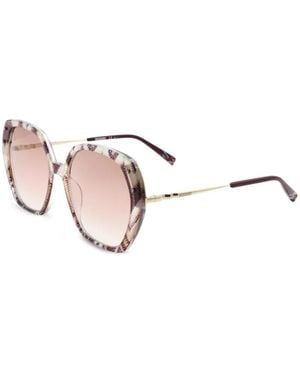 Missoni Geometric-Frame Sunglasses - Pink