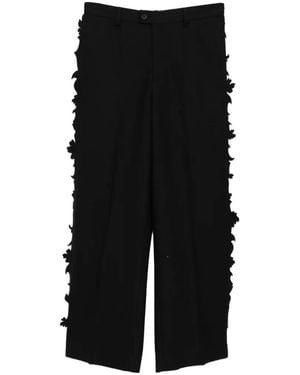 JNBY Ruffled-Edge Trousers - Black