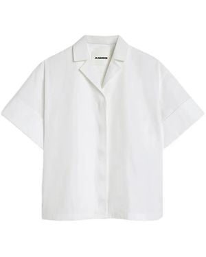 Jil Sander Kurzärmeliges Hemd - Weiß