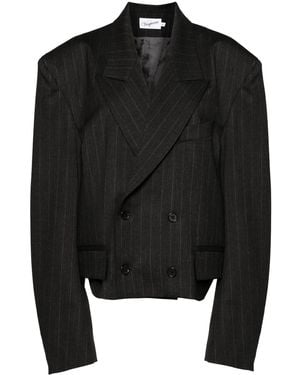 VAQUERA Pinstripe Blazer - Black