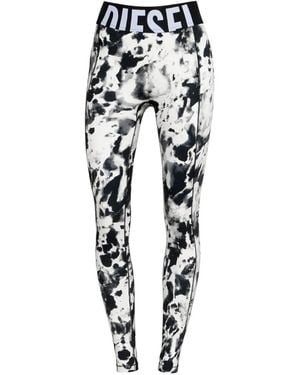 DIESEL Abstract-Pattern Leggings - White