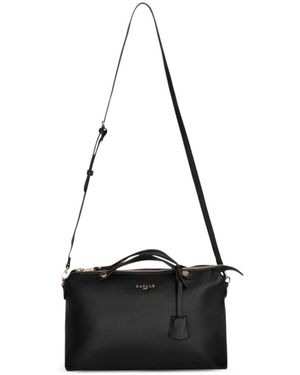 Gaelle Paris Duffle Essential Logo-Plaque Tote Bag - White
