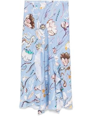 Dorothee Schumacher Floral Power スカート - ブルー