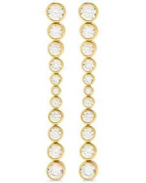 RAGBAG STUDIO Oda Cubic-Zirconia Drop Earrings - Metallic