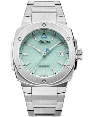 Alpina Solarmetre Stainless Steel 38.90Mm Watch - Gray