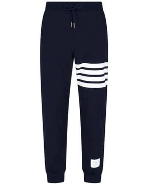 Thom Browne Classic Loopback 4-Bar Sweatpants - Blue