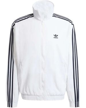 adidas Firebird Adicolor Zip-Up Sweatshirt - White