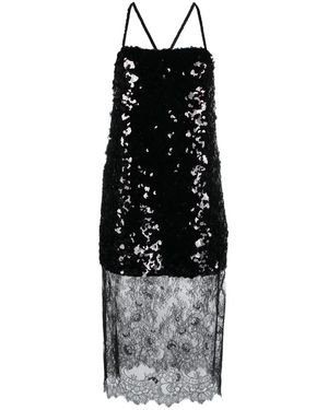 Sonia Rykiel Sequinned Midi Slip Dress - Black