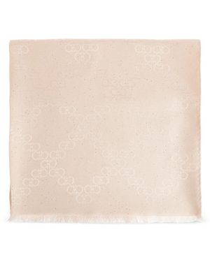 Ferragamo Gancini Jacquard Scarf - Natural