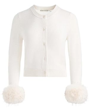 Alice + Olivia Cardigan Dollie - Bianco