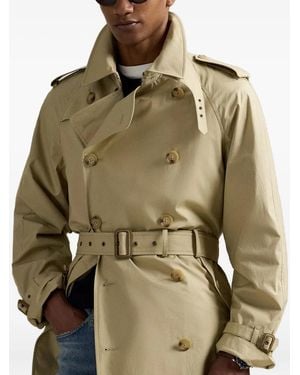 Polo Ralph Lauren Double-Breasted Trench Coat - Green