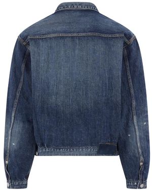 Visvim Matto Hunting Denim Vest in Black for Men | Lyst