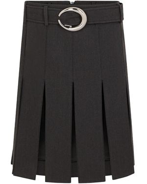Rabanne Belt Zip Skirt - Black