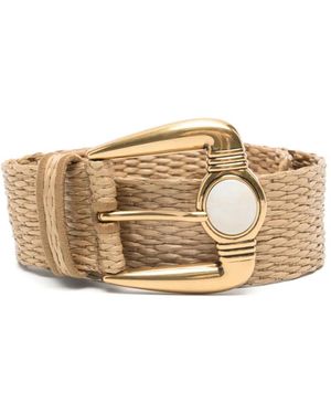 Etro Buckle Belt - Natural