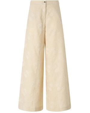 Pinko Floral Trousers - Natural