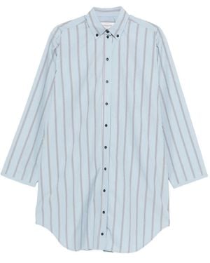 Brandon Maxwell Striped Shirt - Blue