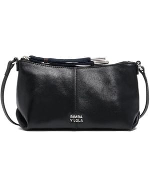 Bimba Y Lola Mini Leather Cross Body Bag - Black