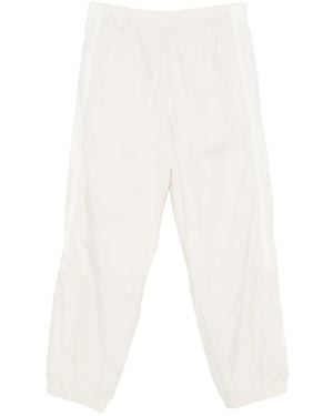 Stussy Logo-Embroidered Panelled Track Trousers - White