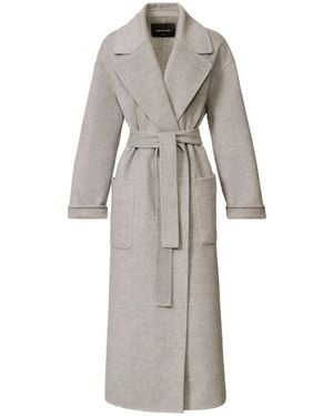 Fabiana Filippi Belted Patch-Pocket Coat - Grey