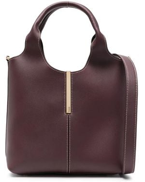 Tod's Bolso shopper Shopping pequeño de piel - Morado