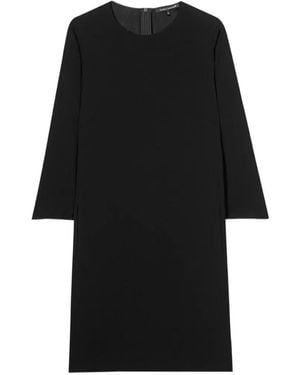Luisa Cerano Crew-Neck Mini Dress - Black