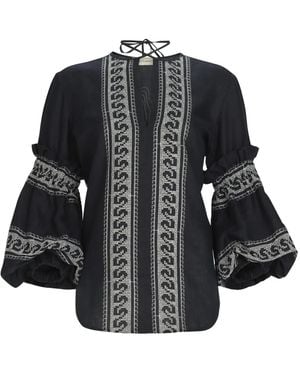Silvia Tcherassi Blouse Lucaya - Noir