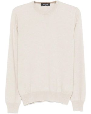 Gran Sasso Crew-Neck Cashmere Jumper - Natural
