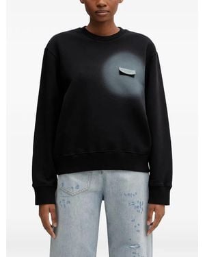 MM6 by Maison Margiela Patch-Detail Sweatshirt - Black