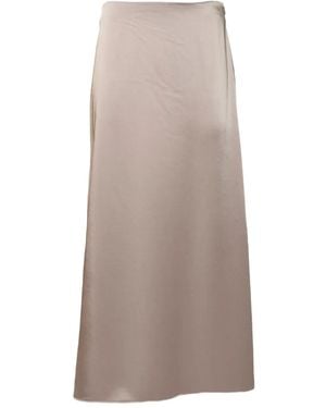 Weekend by Maxmara A-Line Midi Skirt - Brown