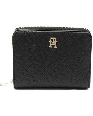 Tommy Hilfiger Portefeuille À Motif Imprimé - Black