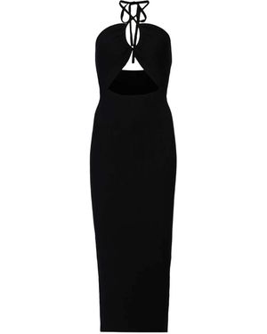AllSaints Toni Halterneck Cut-Out Dress - Black
