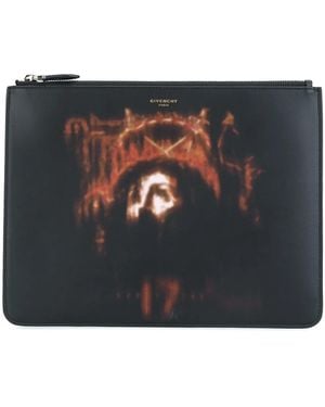 Givenchy Jesus Christ Print Clutch - Nero
