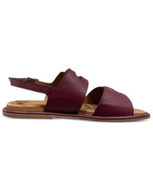 Calce Santa Cruz Buckle-Fastening Pebbled Sandals - Purple