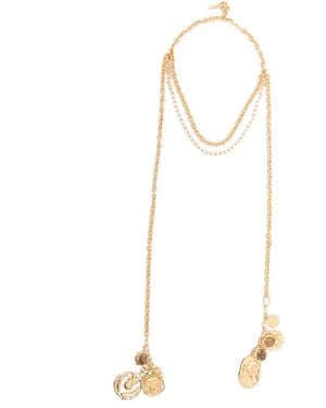 Chloé The Medals Halsketting Met Hanger - Wit