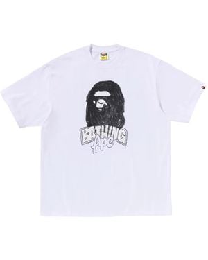 A Bathing Ape Graphic T-Shirt - White
