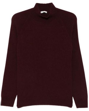 Peserico High-Neck Raglan-Sleeve Jumper - Purple