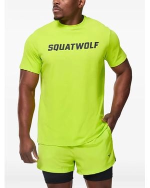 SQUATWOLF Wordmark Regular T-Shirt - Green