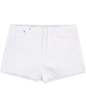 MICHAEL Michael Kors Pantalones vaqueros cortos deshilachados - Blanco