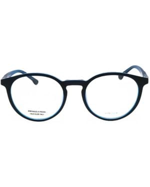 Police Round-Frame Glasses - Black