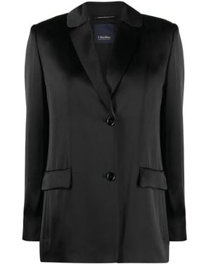 Max Mara シングルジャケット - ブラック