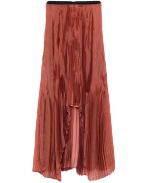Forte Forte Pleated Asymmetric Skirt - Red