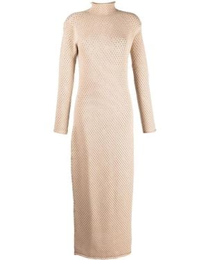 Aeron Long-Sleeve Maxi Sweater Dress - Natural