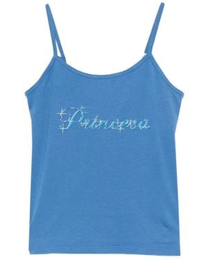 Willy Chavarria Princesa Cholita Tank Top - Blue